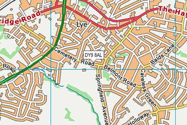 DY9 8AL map - OS VectorMap District (Ordnance Survey) DY9 8AL map - OS VectorMap District (Ordnance Survey)