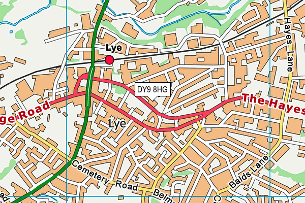DY9 8HG map - OS VectorMap District (Ordnance Survey)