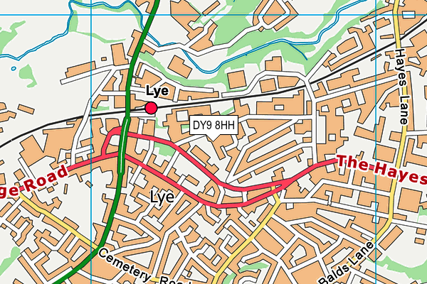 DY9 8HH map - OS VectorMap District (Ordnance Survey)