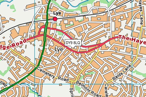 DY9 8LQ map - OS VectorMap District (Ordnance Survey)