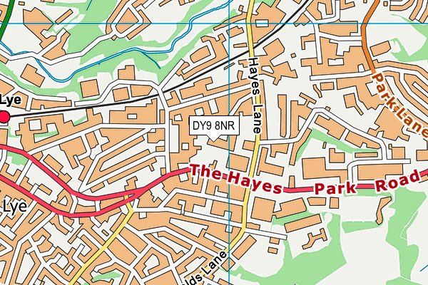 DY9 8NR map - OS VectorMap District (Ordnance Survey)