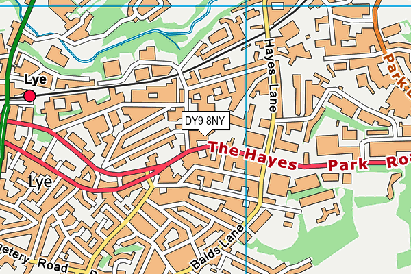 DY9 8NY map - OS VectorMap District (Ordnance Survey)