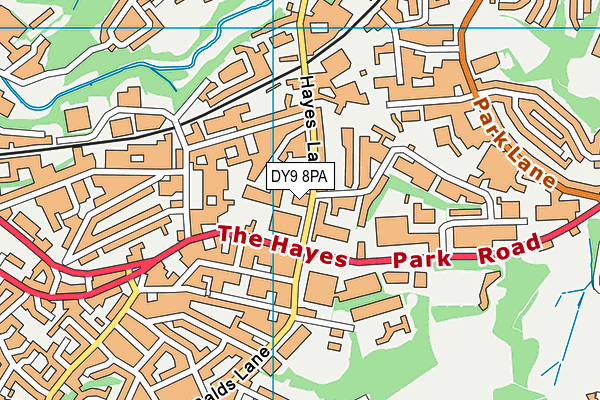 DY9 8PA map - OS VectorMap District (Ordnance Survey) DY9 8PA map - OS VectorMap District (Ordnance Survey)