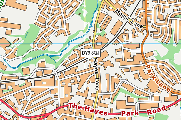 DY9 8QJ map - OS VectorMap District (Ordnance Survey) DY9 8QJ map - OS VectorMap District (Ordnance Survey)