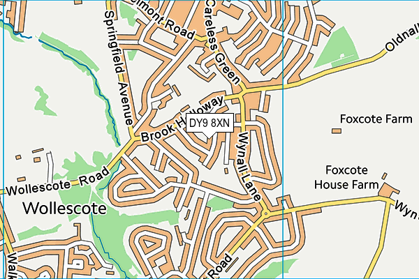 DY9 8XN map - OS VectorMap District (Ordnance Survey) DY9 8XN map - OS VectorMap District (Ordnance Survey)