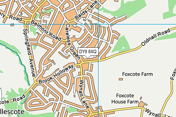 DY9 8XQ map - OS VectorMap District (Ordnance Survey) DY9 8XQ map - OS VectorMap District (Ordnance Survey)