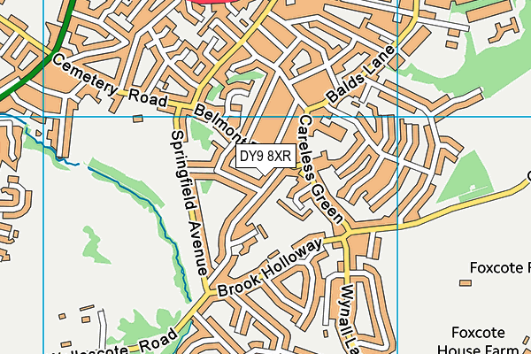 DY9 8XR map - OS VectorMap District (Ordnance Survey) DY9 8XR map - OS VectorMap District (Ordnance Survey)