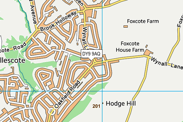 DY9 9AQ map - OS VectorMap District (Ordnance Survey)