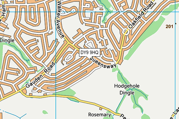 DY9 9HQ map - OS VectorMap District (Ordnance Survey) DY9 9HQ map - OS VectorMap District (Ordnance Survey)