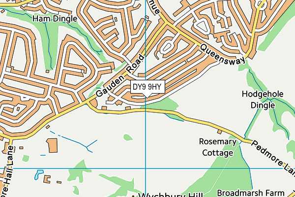 DY9 9HY map - OS VectorMap District (Ordnance Survey) DY9 9HY map - OS VectorMap District (Ordnance Survey)