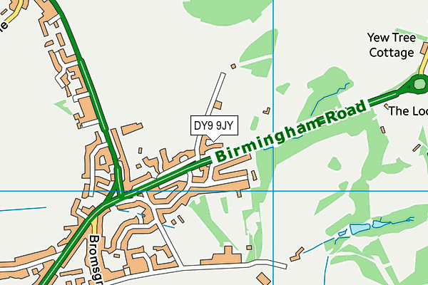 DY9 9JY map - OS VectorMap District (Ordnance Survey) DY9 9JY map - OS VectorMap District (Ordnance Survey)