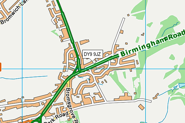 DY9 9JZ map - OS VectorMap District (Ordnance Survey) DY9 9JZ map - OS VectorMap District (Ordnance Survey)