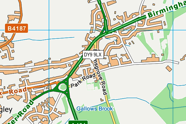 DY9 9LX map - OS VectorMap District (Ordnance Survey) DY9 9LX map - OS VectorMap District (Ordnance Survey)