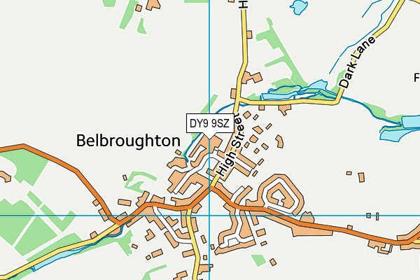 DY9 9SZ map - OS VectorMap District (Ordnance Survey)