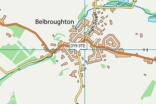 DY9 9TE map - OS VectorMap District (Ordnance Survey) DY9 9TE map - OS VectorMap District (Ordnance Survey)