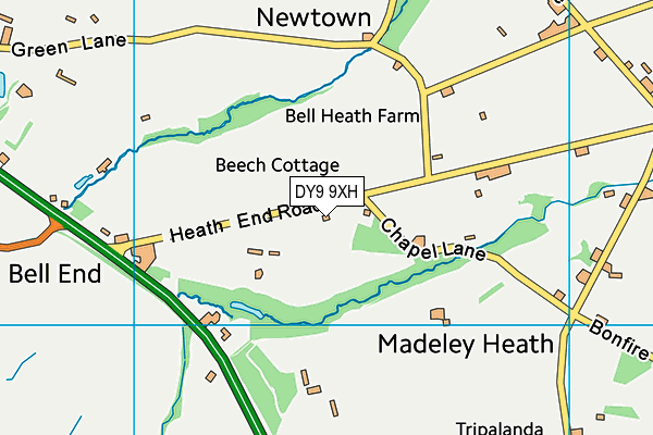DY9 9XH map - OS VectorMap District (Ordnance Survey) DY9 9XH map - OS VectorMap District (Ordnance Survey)