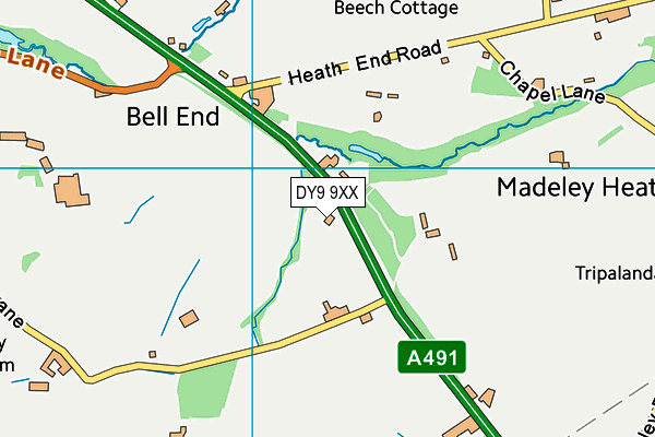 DY9 9XX map - OS VectorMap District (Ordnance Survey) DY9 9XX map - OS VectorMap District (Ordnance Survey)