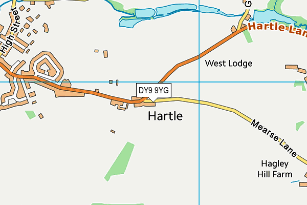 DY9 9YG map - OS VectorMap District (Ordnance Survey)
