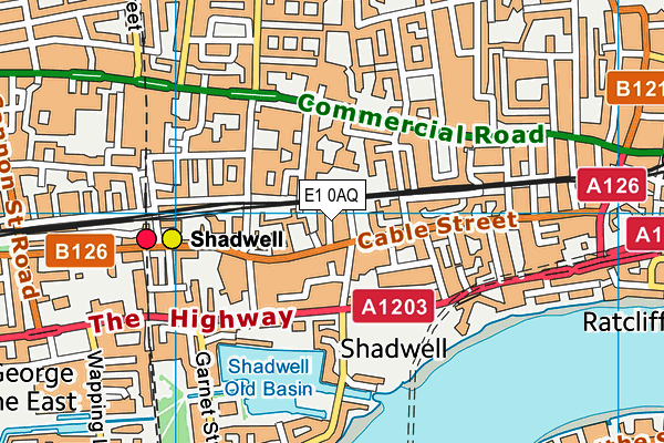 E1 0AQ map - OS VectorMap District (Ordnance Survey) E1 0AQ map - OS VectorMap District (Ordnance Survey)