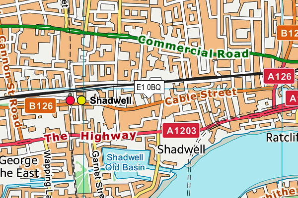 E1 0BQ map - OS VectorMap District (Ordnance Survey) E1 0BQ map - OS VectorMap District (Ordnance Survey)