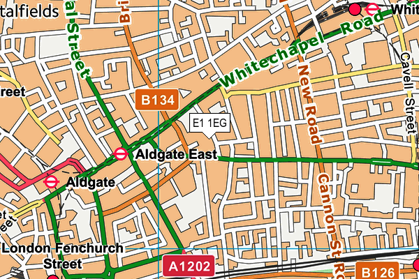 E1 1EG map - OS VectorMap District (Ordnance Survey) E1 1EG map - OS VectorMap District (Ordnance Survey)