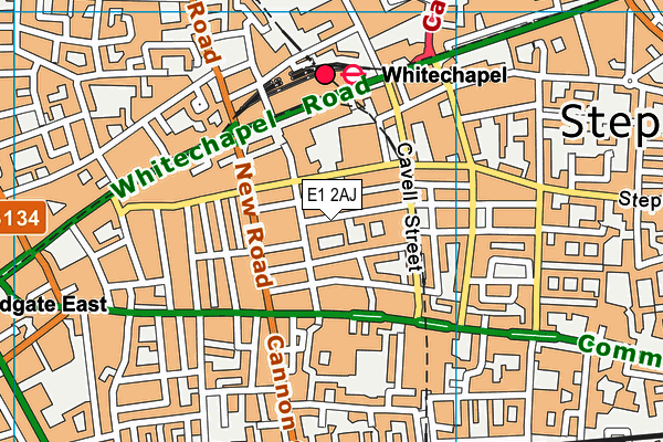 E1 2AJ map - OS VectorMap District (Ordnance Survey) E1 2AJ map - OS VectorMap District (Ordnance Survey)
