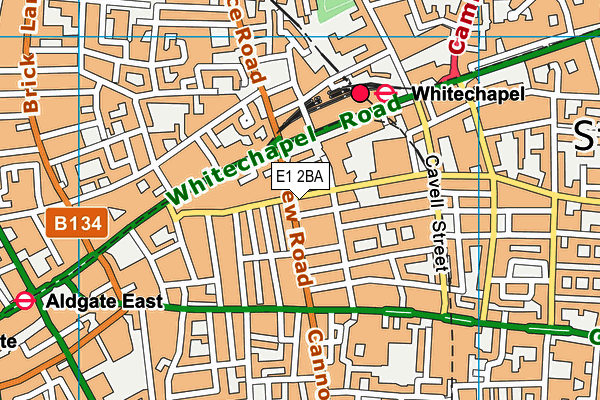 E1 2BA map - OS VectorMap District (Ordnance Survey) E1 2BA map - OS VectorMap District (Ordnance Survey)