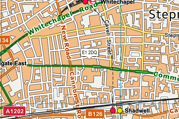 E1 2DQ map - OS VectorMap District (Ordnance Survey) E1 2DQ map - OS VectorMap District (Ordnance Survey)
