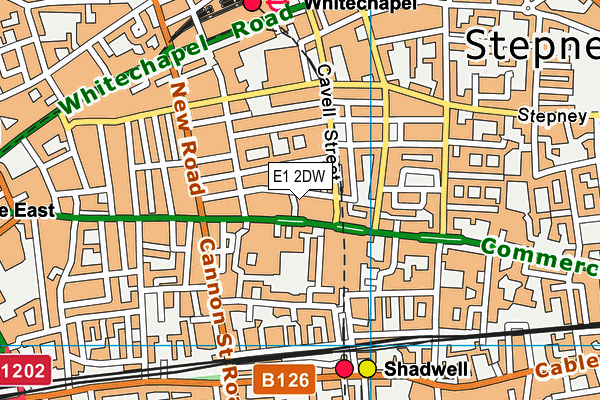 E1 2DW map - OS VectorMap District (Ordnance Survey) E1 2DW map - OS VectorMap District (Ordnance Survey)