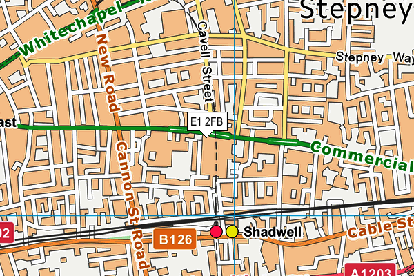 E1 2FB map - OS VectorMap District (Ordnance Survey) E1 2FB map - OS VectorMap District (Ordnance Survey)