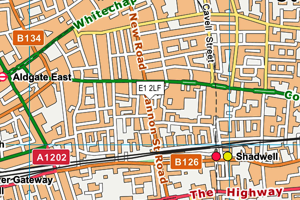 E1 2LF map - OS VectorMap District (Ordnance Survey) E1 2LF map - OS VectorMap District (Ordnance Survey)