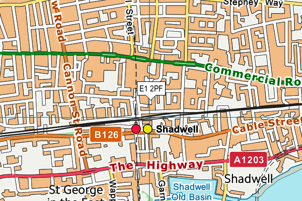 E1 2PF map - OS VectorMap District (Ordnance Survey) E1 2PF map - OS VectorMap District (Ordnance Survey)