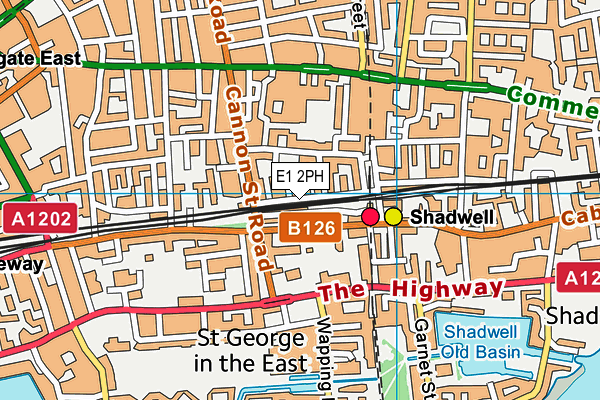 E1 2PH map - OS VectorMap District (Ordnance Survey) E1 2PH map - OS VectorMap District (Ordnance Survey)