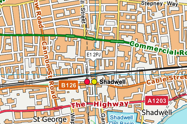 E1 2PJ map - OS VectorMap District (Ordnance Survey) E1 2PJ map - OS VectorMap District (Ordnance Survey)