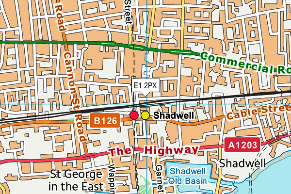 E1 2PX map - OS VectorMap District (Ordnance Survey) E1 2PX map - OS VectorMap District (Ordnance Survey)