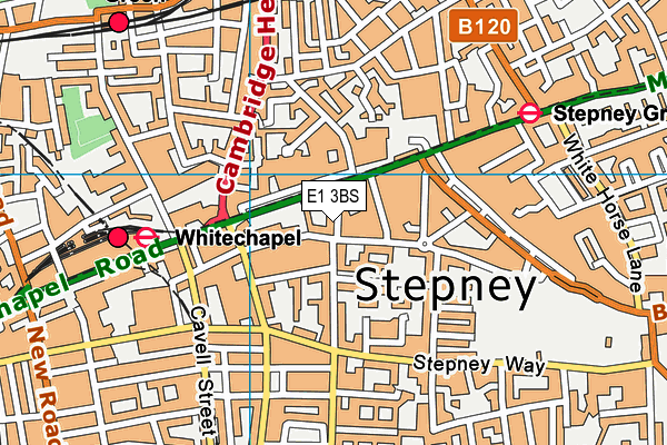 E1 3BS map - OS VectorMap District (Ordnance Survey) E1 3BS map - OS VectorMap District (Ordnance Survey)