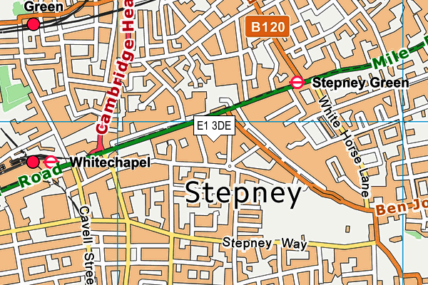 E1 3DE map - OS VectorMap District (Ordnance Survey) E1 3DE map - OS VectorMap District (Ordnance Survey)