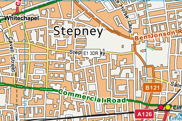 E1 3DR map - OS VectorMap District (Ordnance Survey) E1 3DR map - OS VectorMap District (Ordnance Survey)
