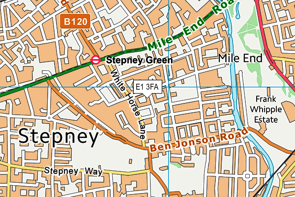 E1 3FA map - OS VectorMap District (Ordnance Survey) E1 3FA map - OS VectorMap District (Ordnance Survey)