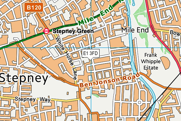 E1 3FD map - OS VectorMap District (Ordnance Survey) E1 3FD map - OS VectorMap District (Ordnance Survey)