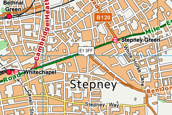 E1 3FF map - OS VectorMap District (Ordnance Survey) E1 3FF map - OS VectorMap District (Ordnance Survey)