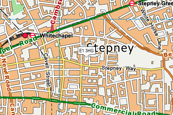 E1 3HG map - OS VectorMap District (Ordnance Survey) E1 3HG map - OS VectorMap District (Ordnance Survey)