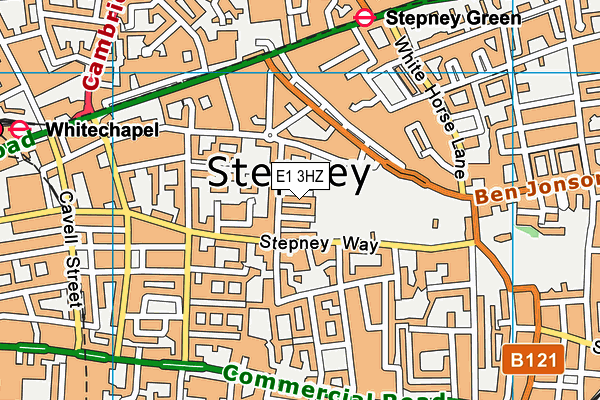 E1 3HZ map - OS VectorMap District (Ordnance Survey) E1 3HZ map - OS VectorMap District (Ordnance Survey)
