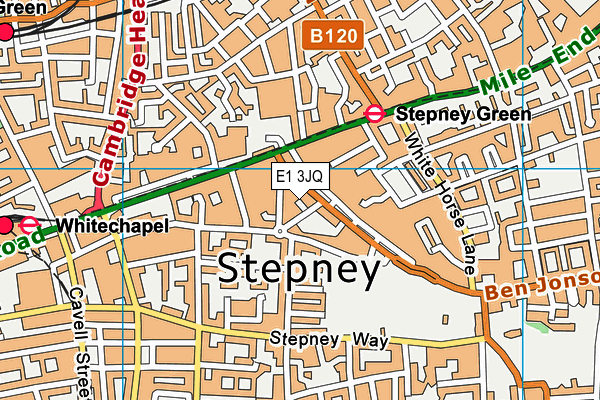 E1 3JQ map - OS VectorMap District (Ordnance Survey) E1 3JQ map - OS VectorMap District (Ordnance Survey)