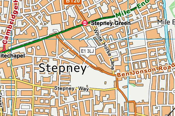 E1 3LJ map - OS VectorMap District (Ordnance Survey) E1 3LJ map - OS VectorMap District (Ordnance Survey)