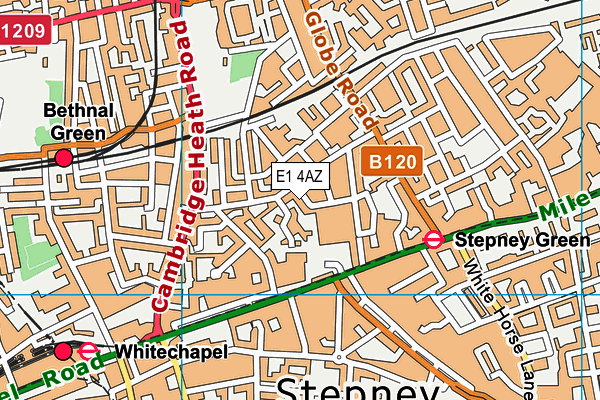 E1 4AZ map - OS VectorMap District (Ordnance Survey) E1 4AZ map - OS VectorMap District (Ordnance Survey)