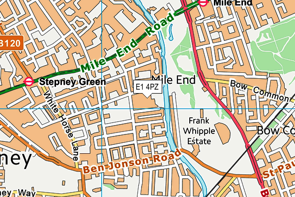 E1 4PZ map - OS VectorMap District (Ordnance Survey) E1 4PZ map - OS VectorMap District (Ordnance Survey)