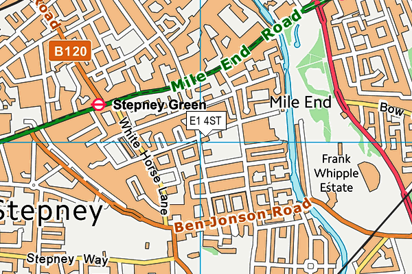 E1 4ST map - OS VectorMap District (Ordnance Survey) E1 4ST map - OS VectorMap District (Ordnance Survey)