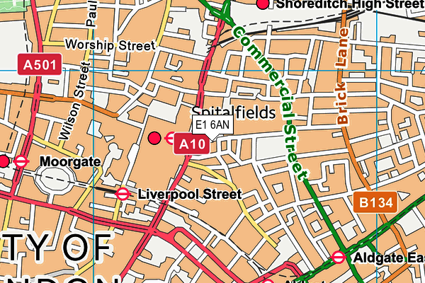 E1 6AN map - OS VectorMap District (Ordnance Survey) E1 6AN map - OS VectorMap District (Ordnance Survey)