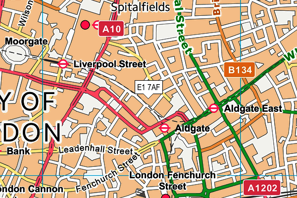 E1 7AF map - OS VectorMap District (Ordnance Survey) E1 7AF map - OS VectorMap District (Ordnance Survey)